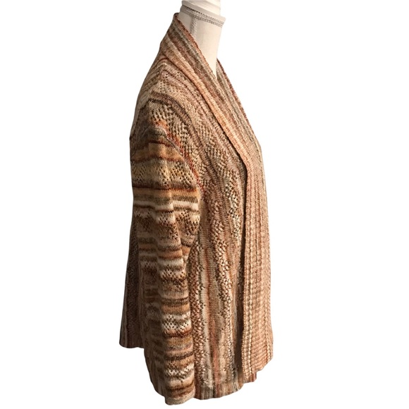 Alfred Dunner Chunky Boho Open Front Cardigan - Picture 2 of 6